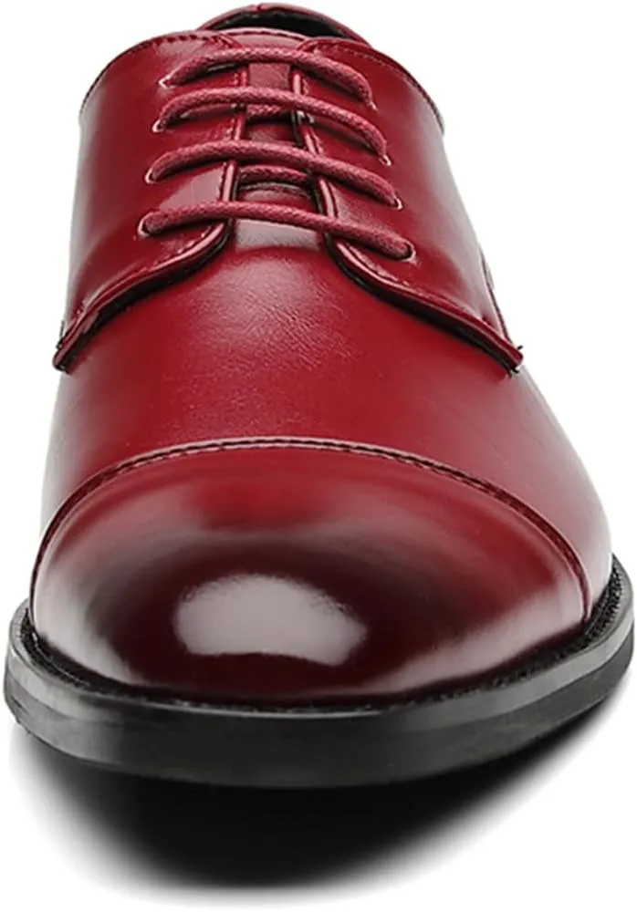 Men's Classic Modern Formal Oxford Brogue Wingtip Lace Up Patent Leather Dress Shoes Wedding Shoe