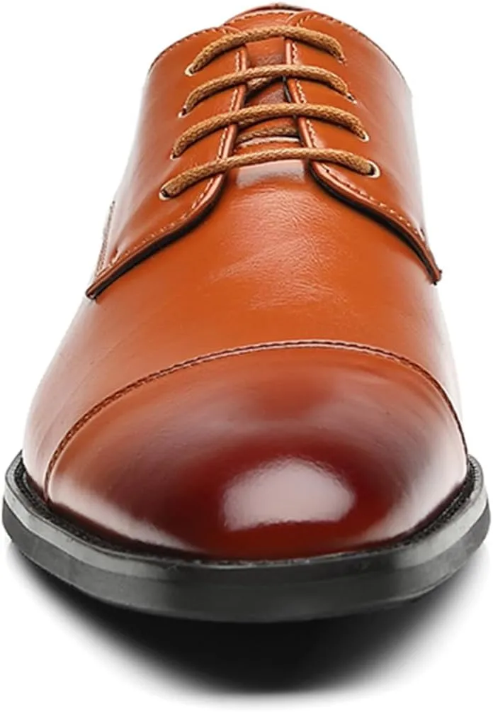 Men's Classic Modern Formal Oxford Brogue Wingtip Lace Up Patent Leather Dress Shoes Wedding Shoe