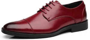 Men's Classic Modern Formal Oxford Brogue Wingtip Lace Up Patent Leather Dress Shoes Wedding Shoe