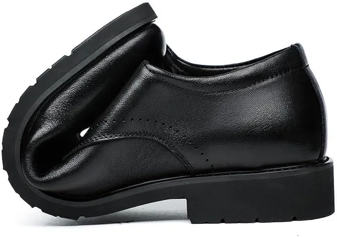 Mens Comfortable Oxford Dress Shoes Lace Up Luxury Leather Formal Business Slip Resistant Shoes