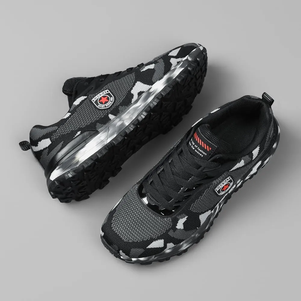 Men's Cross Country Running Shoes for Outdoor Climbing Hiking Casual Training Camouflage Shoes