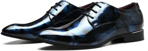 Men's Dress Patent Leather Tuxedo Oxford Formal Shoes for Men Business Derby Shoes