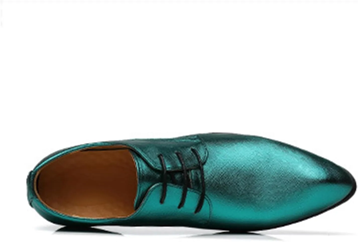 Mens Faux Patent Leather Classic Lace-Up Formal Oxford Tuxedo Dress Shoes Men Wedding Shoe