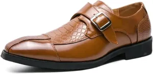 Men's Leather Oxford Dress Shoes Formal Business Casual Brogue Wedding Luxury Comfortable Trend Winter