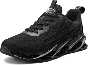 Men's Running Shoes Breathable Lightweight Sports Shoes Outdoor Tennis Training Jogging Fitness Casual Fashion Sneaker Black45