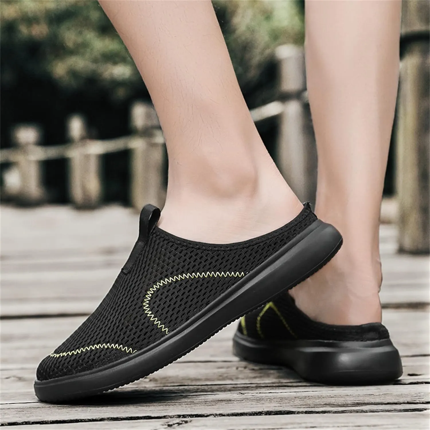 Mens Running Shoes Slip-on Walking Tennis Sneakers Lightweight Breathable Casual Soft Sole Mesh Workout Sports Shoes