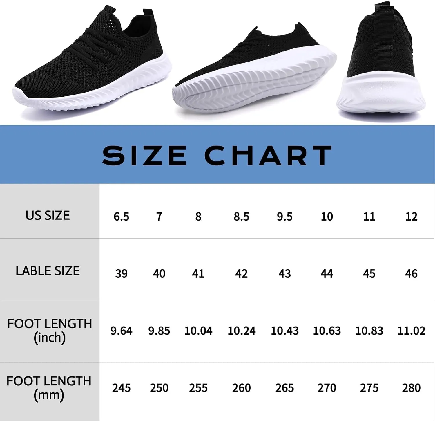 Mens Running Shoes Tennis Walking Gym Workout Slip On Athletic Fashion Sneakers Sports Shoes