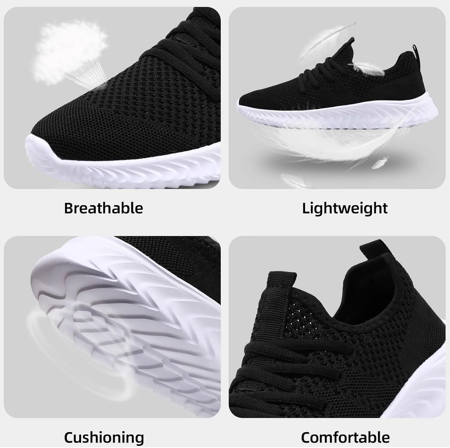 Mens Running Shoes Tennis Walking Gym Workout Slip On Athletic Fashion Sneakers Sports Shoes
