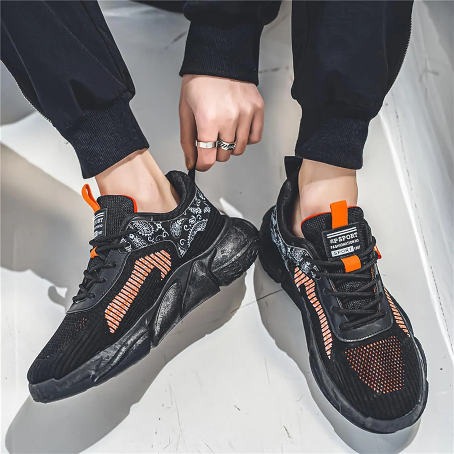 Mens Running Tennis Walking Shoes Cushioning Mens Sneakers Workout Casual Sports Shoes for Men