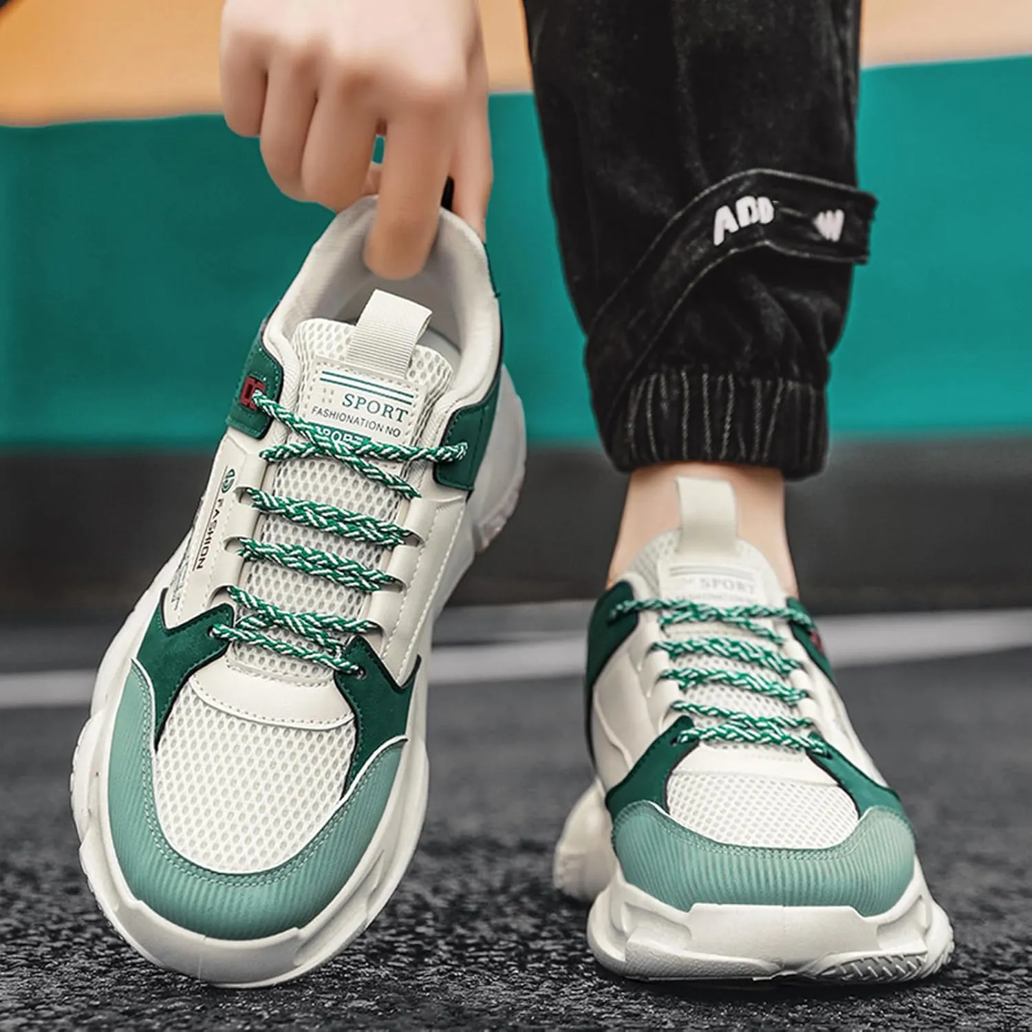 Mens Running Tennis Walking Shoes Cushioning Mens Sneakers Workout Casual Sports Shoes for Men