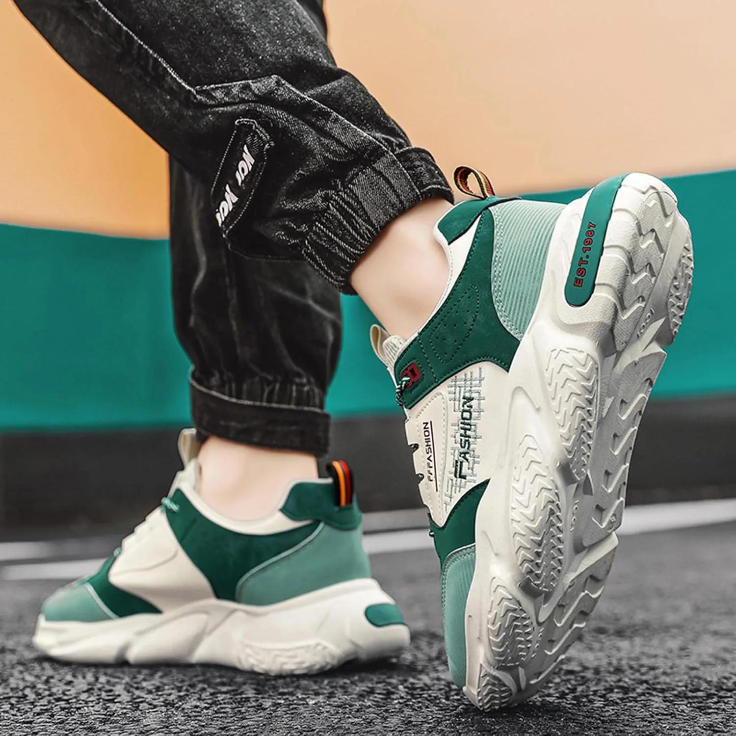 Mens Running Tennis Walking Shoes Cushioning Mens Sneakers Workout Casual Sports Shoes for Men