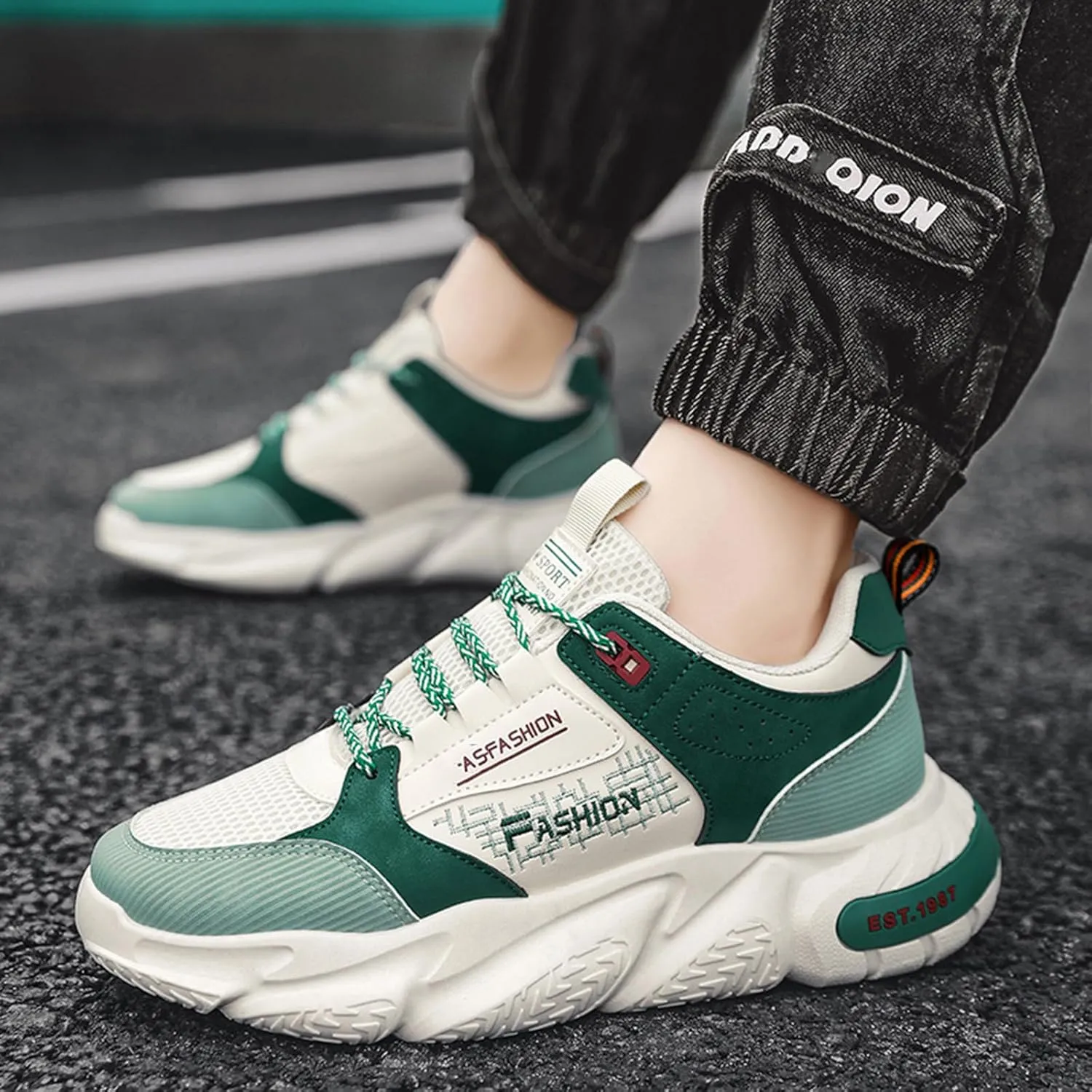 Mens Running Tennis Walking Shoes Cushioning Mens Sneakers Workout Casual Sports Shoes for Men