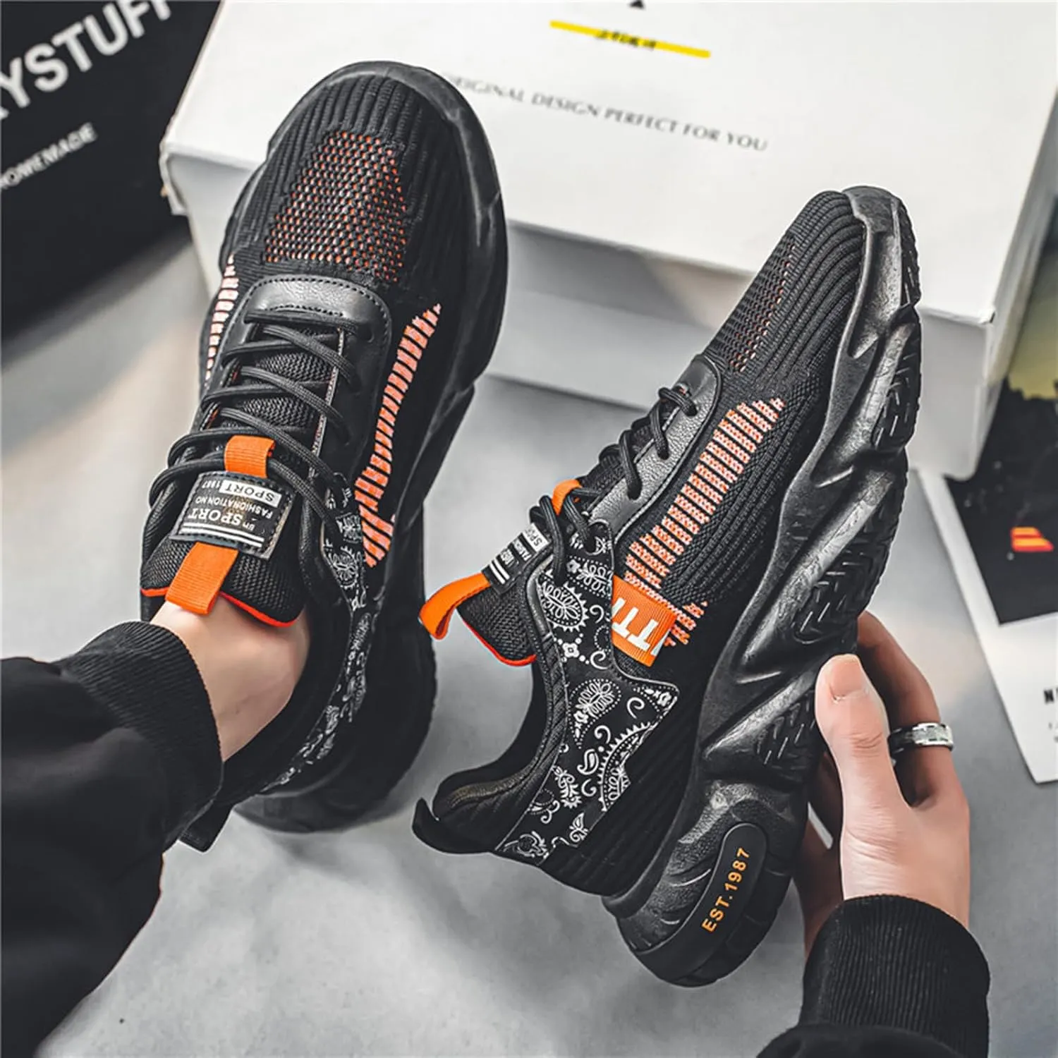 Mens Running Tennis Walking Shoes Cushioning Mens Sneakers Workout Casual Sports Shoes for Men
