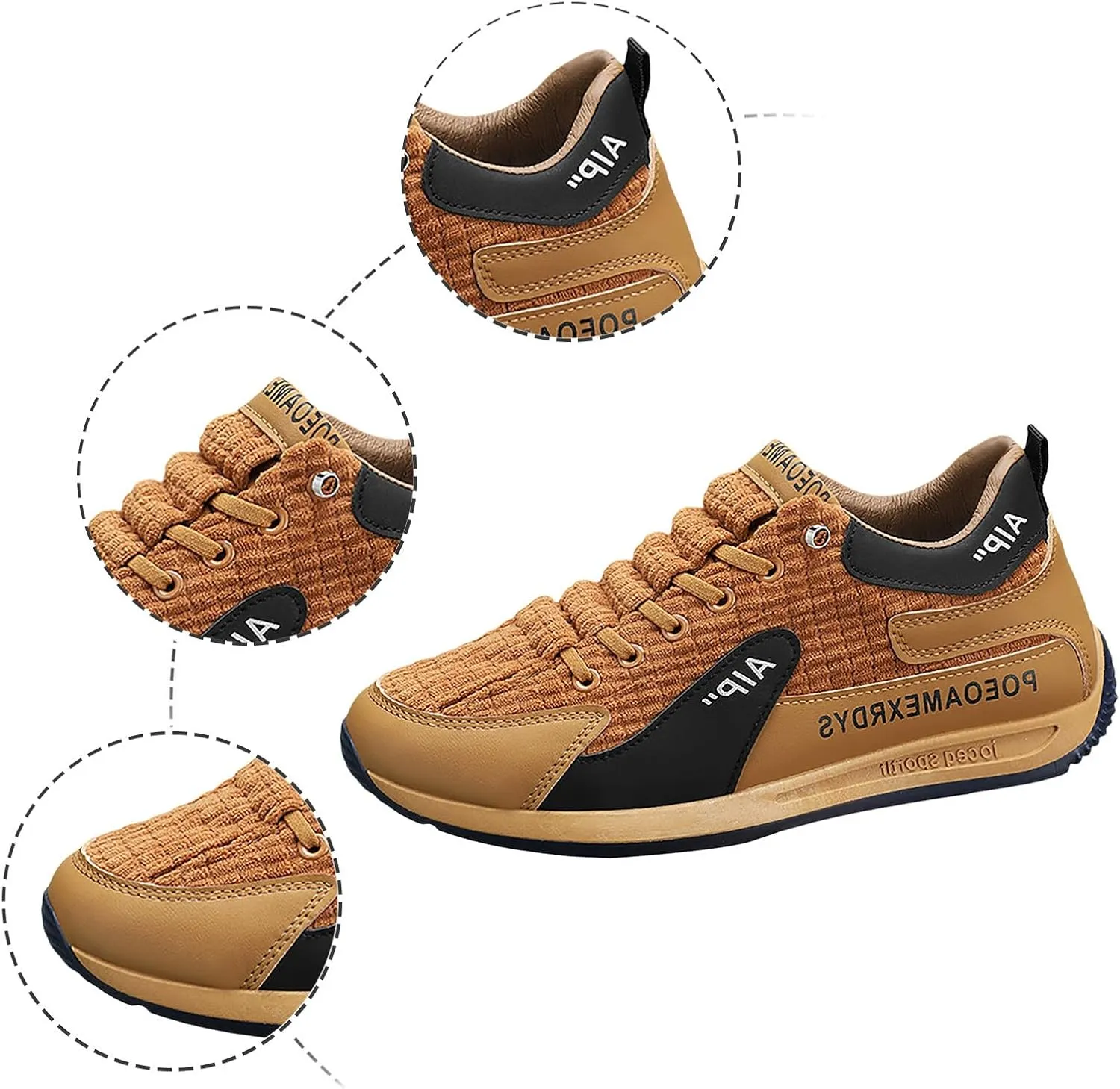 Men's Shoes New Trend Corduroy Men's Versatile Casual Sports Shoes Sneaker Case for Men Men's Sandals Men Shoes