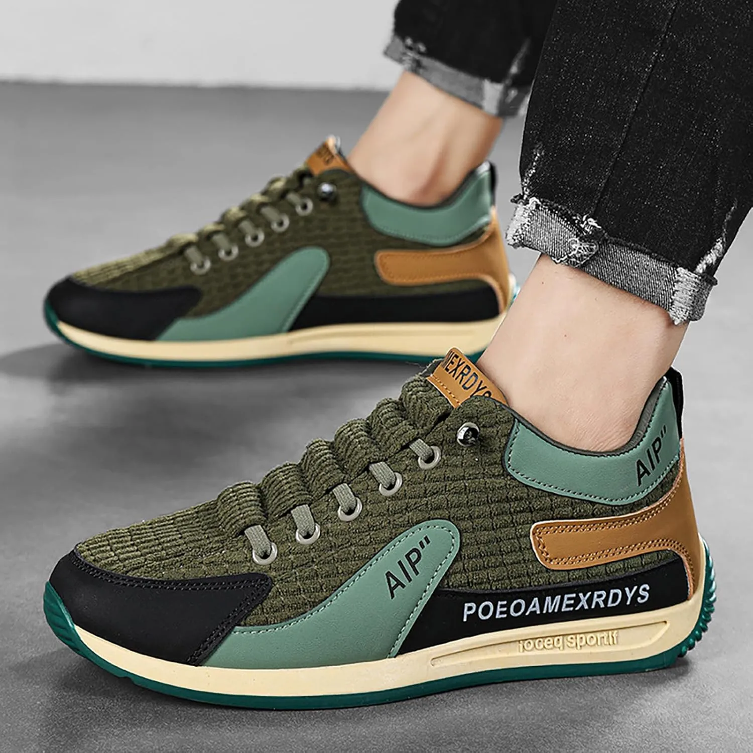 Men's Shoes New Trend Corduroy Men's Versatile Casual Sports Shoes Sneaker Case for Men Men's Sandals Men Shoes