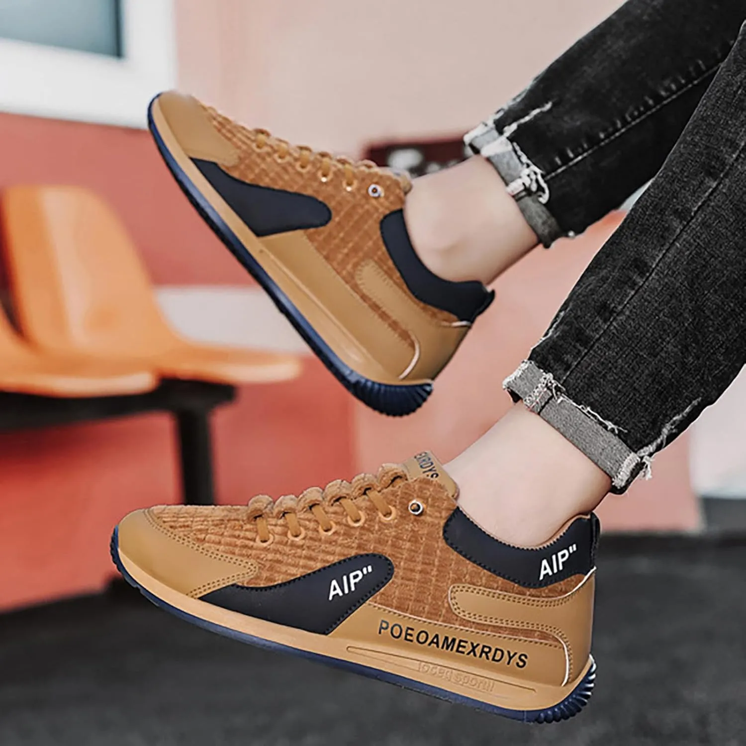 Men's Shoes New Trend Corduroy Men's Versatile Casual Sports Shoes Sneaker Case for Men Men's Sandals Men Shoes