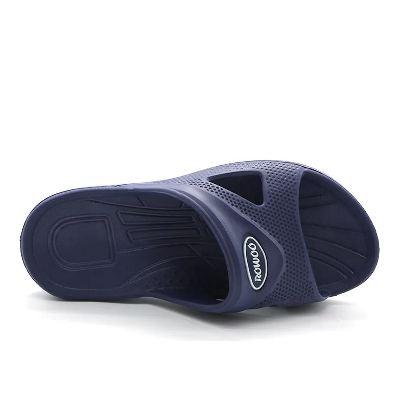 Men's Slide Sandals Non-slip Shower Shoes Indoor