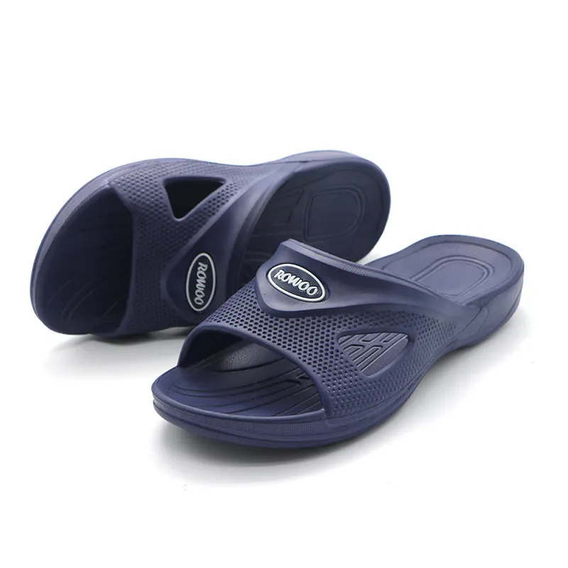 Men's Slide Sandals Non-slip Shower Shoes Indoor