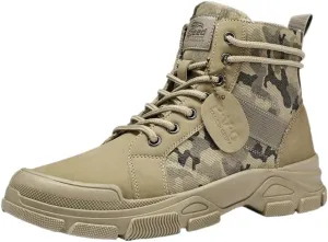 Men's Sneakers Tactical Camouflage High Top Boots for Men - Durable Outdoor Training and Hiking Shoes