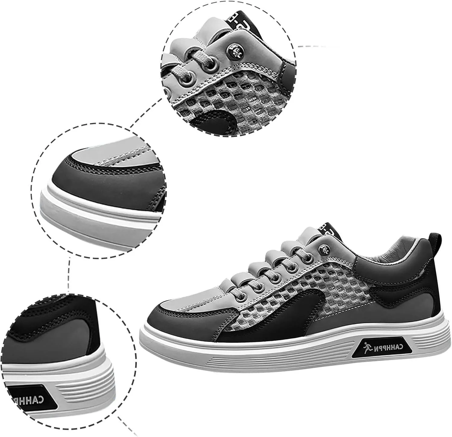 Men's Summer Breathable Mesh Casual Shoes Fashion Hollow Soft Soled Sneakers Mens Driving Shoes Casual Men Shoes Men Shoes