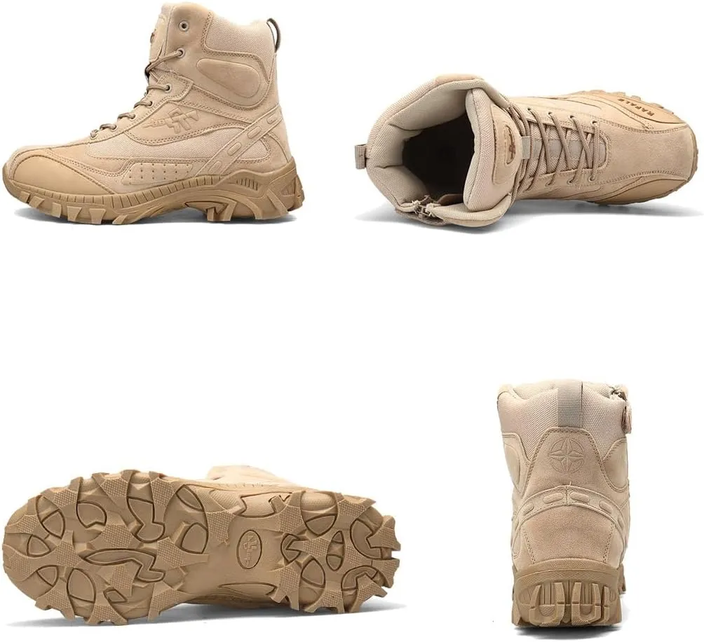Men's Tactical Boots Outdoor Lightweight Durable Military Boots for Hiking Work Combat