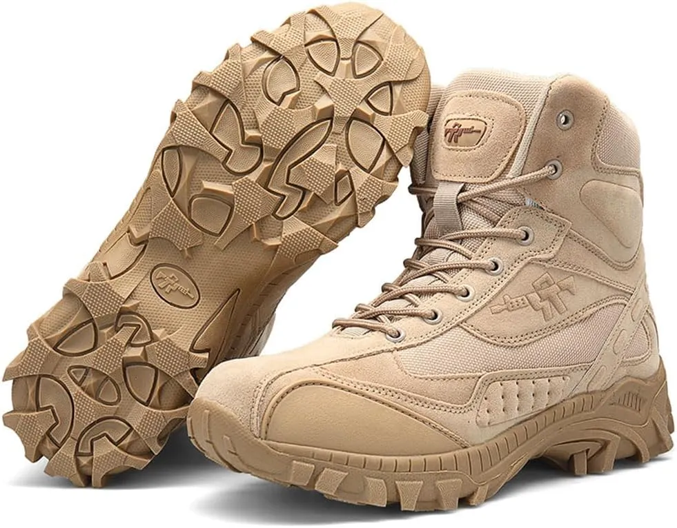Men's Tactical Boots Outdoor Lightweight Durable Military Boots for Hiking Work Combat