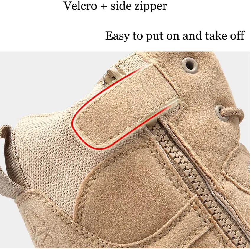 Men's Tactical Boots Outdoor Lightweight Durable Military Boots for Hiking Work Combat