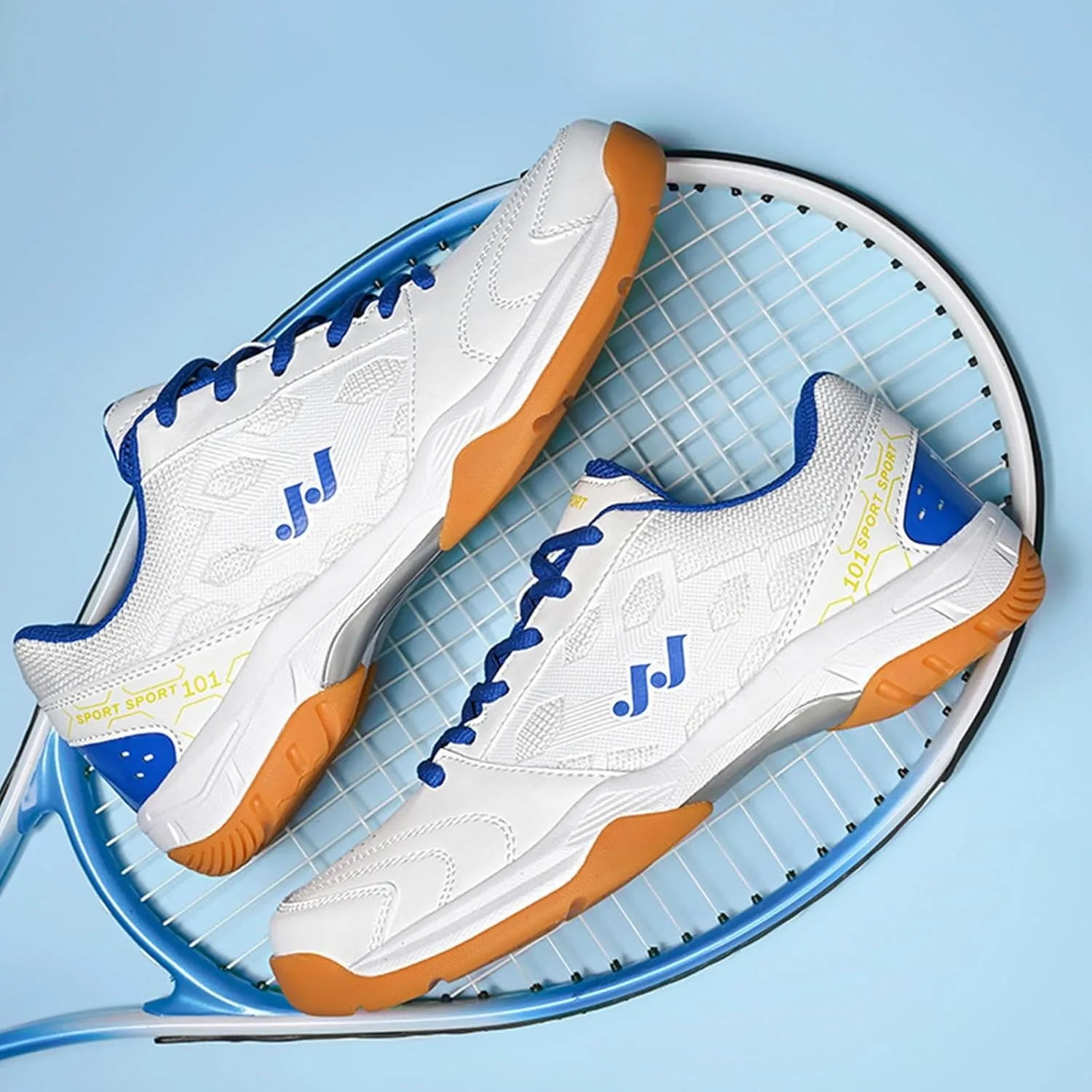 Men's Tennis Shoes for Women Pickleball Non-Slip Breathable Indoor Outdoor Support Court Training
