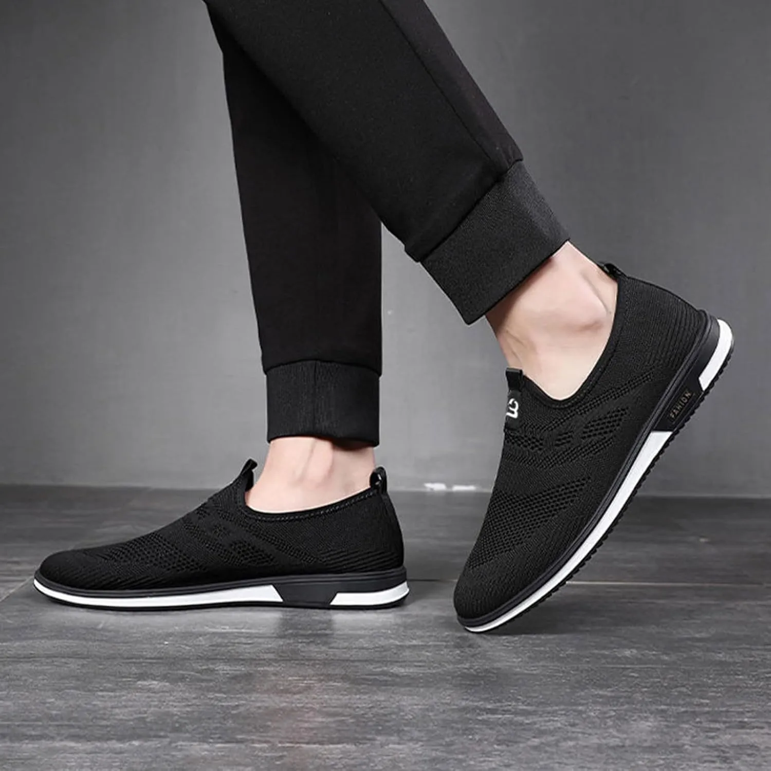 Mens Tennis Shoes Leisure Men's Shoes Breathable in Spring and Summer Casual Mesh Sports One Foot Lazy