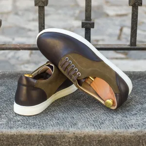 Men's Top Sider Leather Sneakers Wide Green 4423
