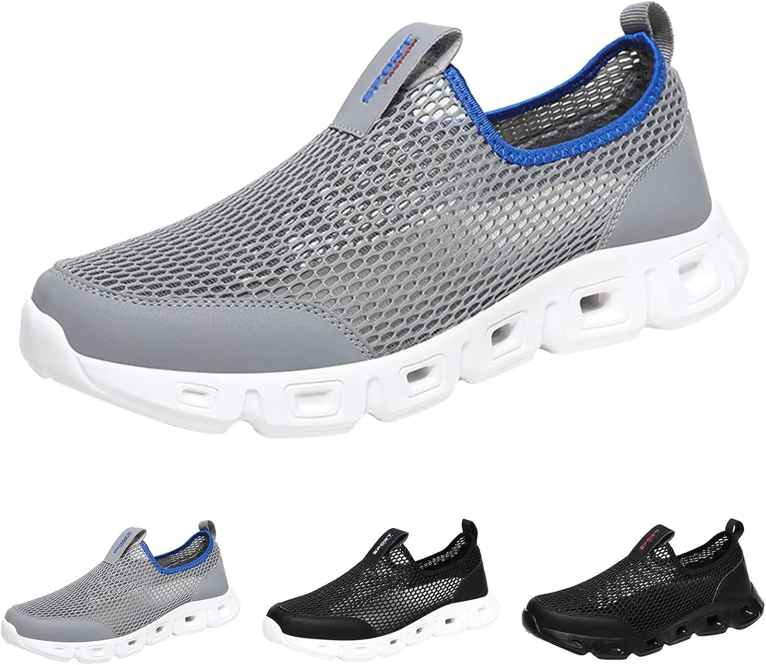Mens Walking Shoes Men's Sneakers Slip on Shoe for Men Shoe for Men Mesh Athletic Gym Sneaker
