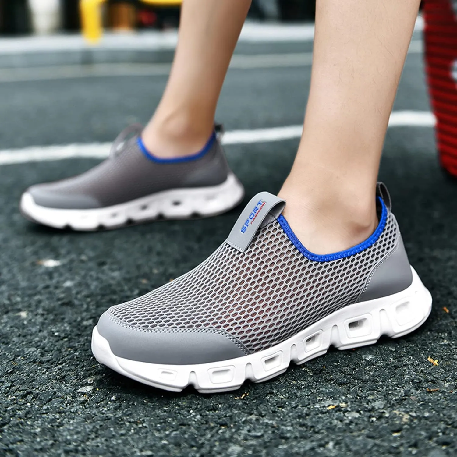 Mens Walking Shoes Men's Sneakers Slip on Shoe for Men Shoe for Men Mesh Athletic Gym Sneaker