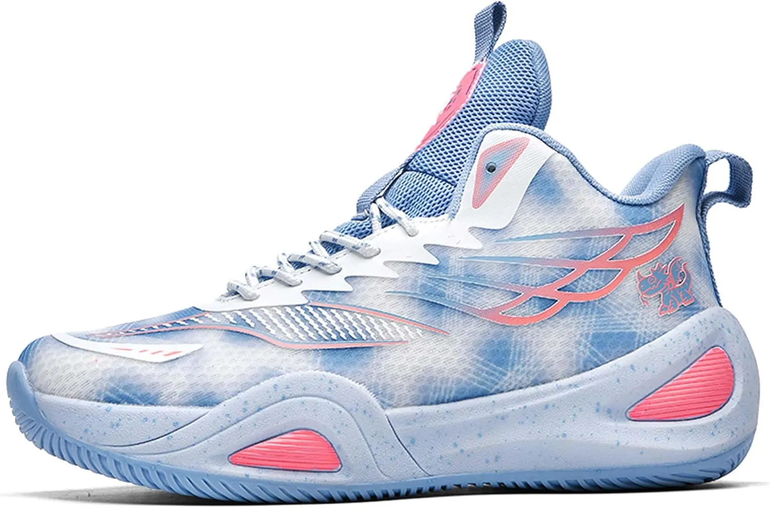 Mens Womens Couples Mid Top Lace Up Basketball Sneakers Rubber Soles Non Slip Casual Walking Shoes Wear Resistant and Durable Mountaineering Shoes Comfortable and Breathable Running Shoes Flat Shoes