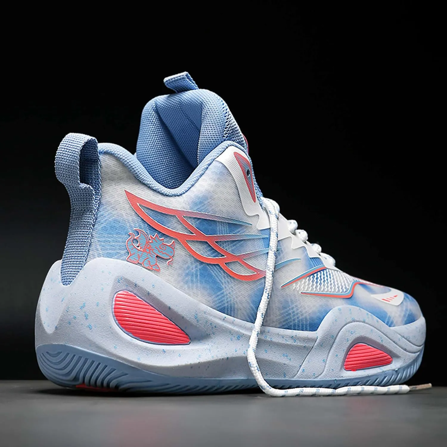 Mens Womens Couples Mid Top Lace Up Basketball Sneakers Rubber Soles Non Slip Casual Walking Shoes Wear Resistant and Durable Mountaineering Shoes Comfortable and Breathable Running Shoes Flat Shoes
