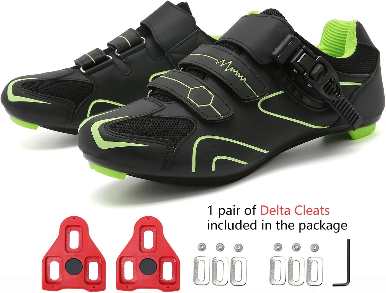 Mens Womens Cycling Shoes Compatible with Peloton Indoor Bicycle Pedals Clip in Road Bike Shoes Pre-Installed with Look Delta Cleats