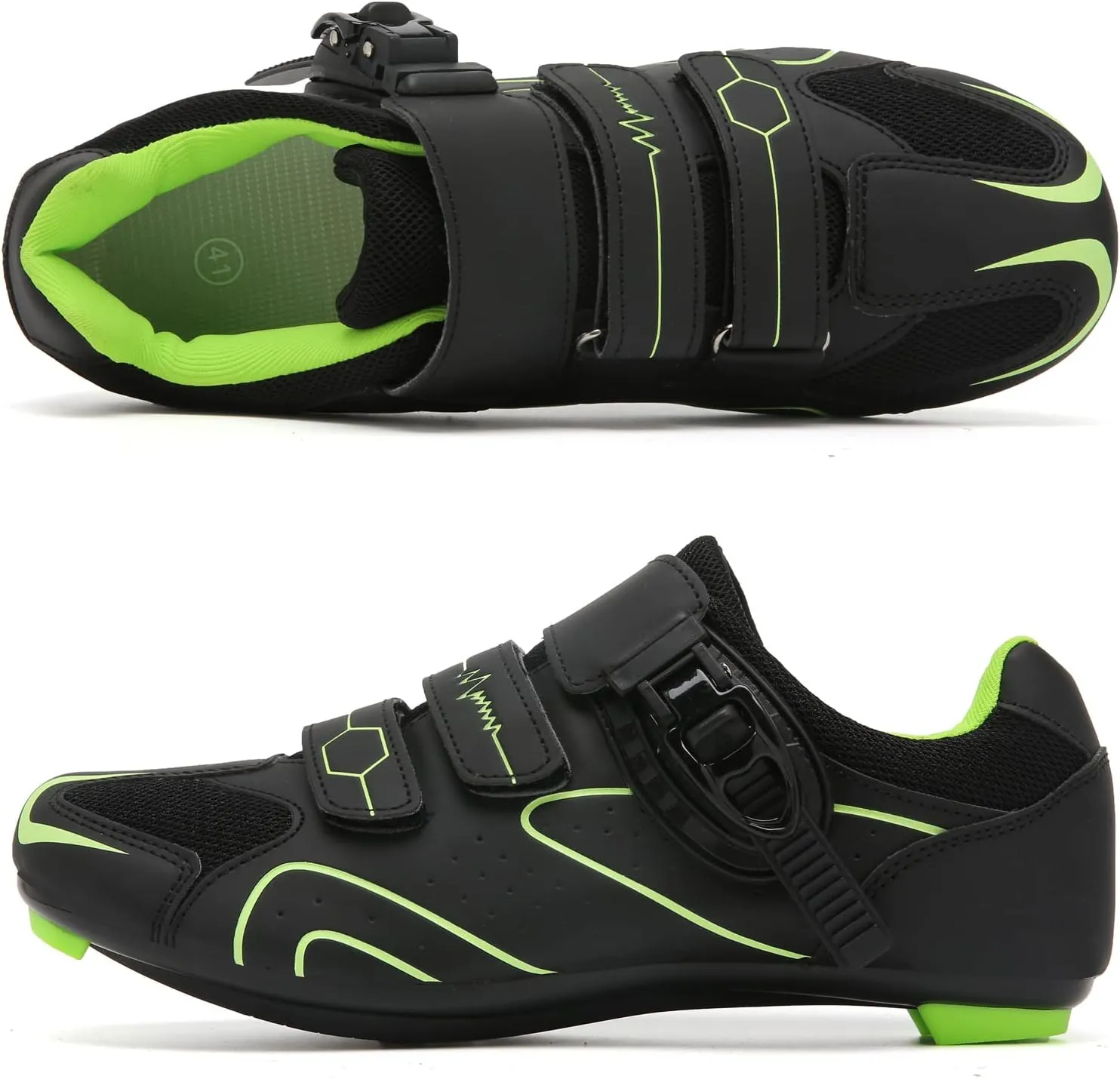 Mens Womens Cycling Shoes Compatible with Peloton Indoor Bicycle Pedals Clip in Road Bike Shoes Pre-Installed with Look Delta Cleats