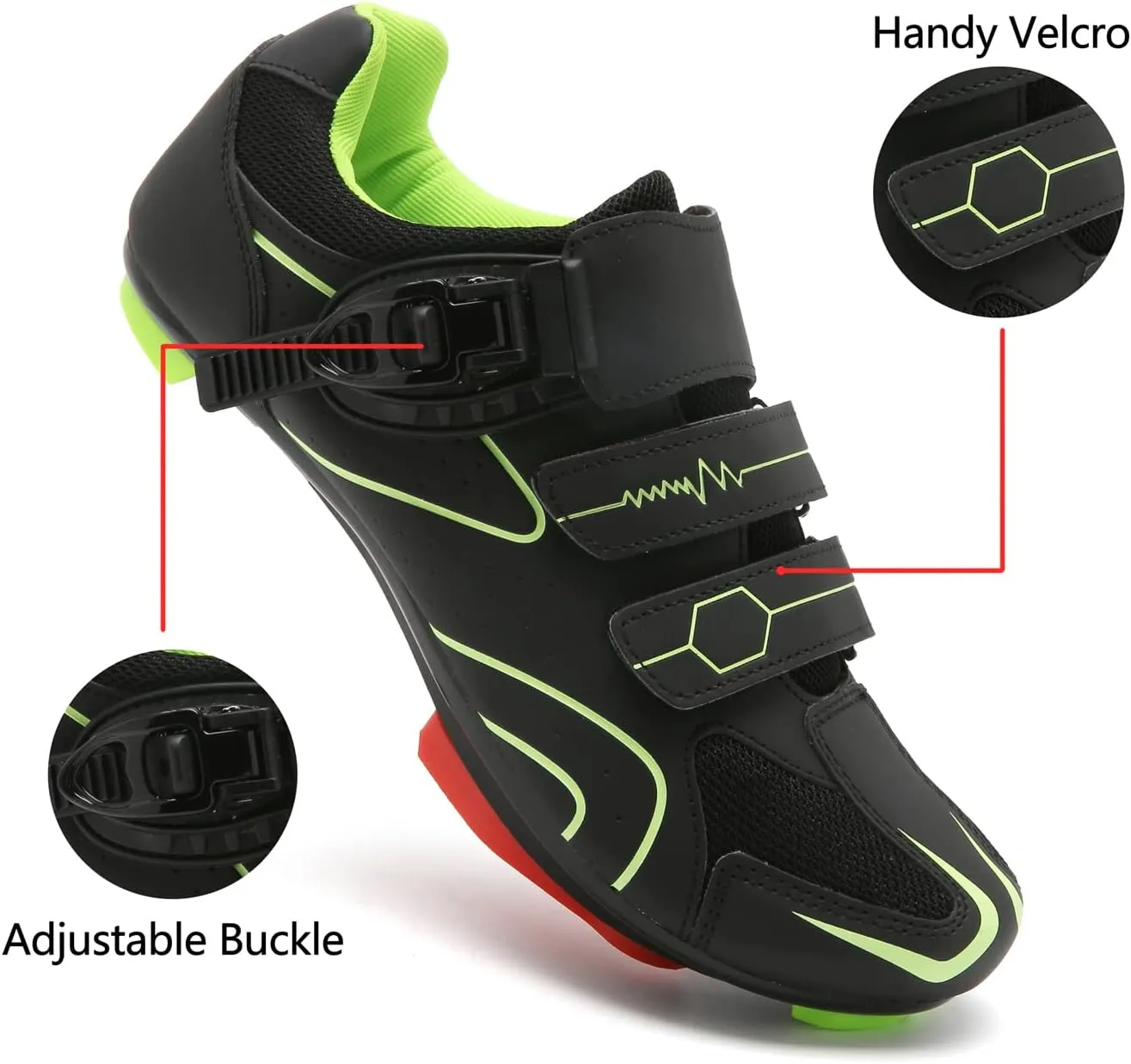 Mens Womens Cycling Shoes Compatible with Peloton Indoor Bicycle Pedals Clip in Road Bike Shoes Pre-Installed with Look Delta Cleats