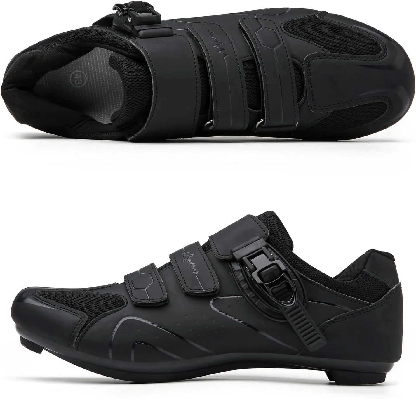 Mens Womens Cycling Shoes Compatible with Peloton Indoor Bicycle Pedals Clip in Road Bike Shoes Pre-Installed with Look Delta Cleats