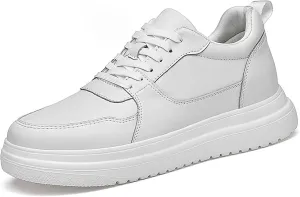 Mens Womens Invisible Height Boosting Shoes 2.4/3/4 Inches Elevator Tennis Sneakers Lace Up Casual Walking Shoes