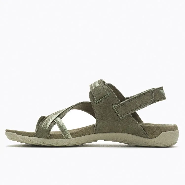 Merrell Women's Terran 3 Cush Post Convert Sandals- Olive