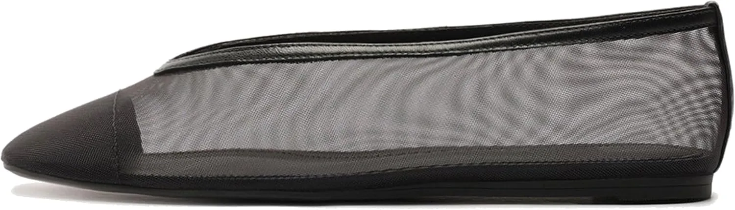 Mesh Ballet Flats for Women - Breathable and Comfortable Pull - on Style, Cute, Stylish, Elegant for Casual Wear