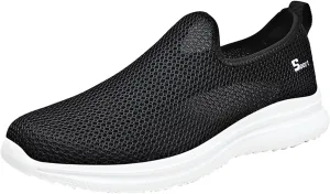 Mesh Slip On Sneaker for Women Non Slip Casual Sneakers Walking Shoes Women Arch Support Comfort Lightweight Breathable Running Shoes
