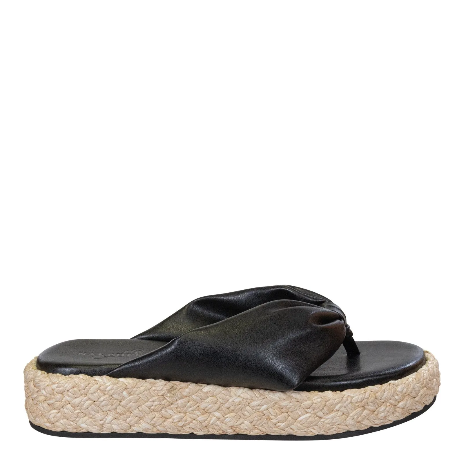Naked Feet: COSTA in BLACK Platform Sandals