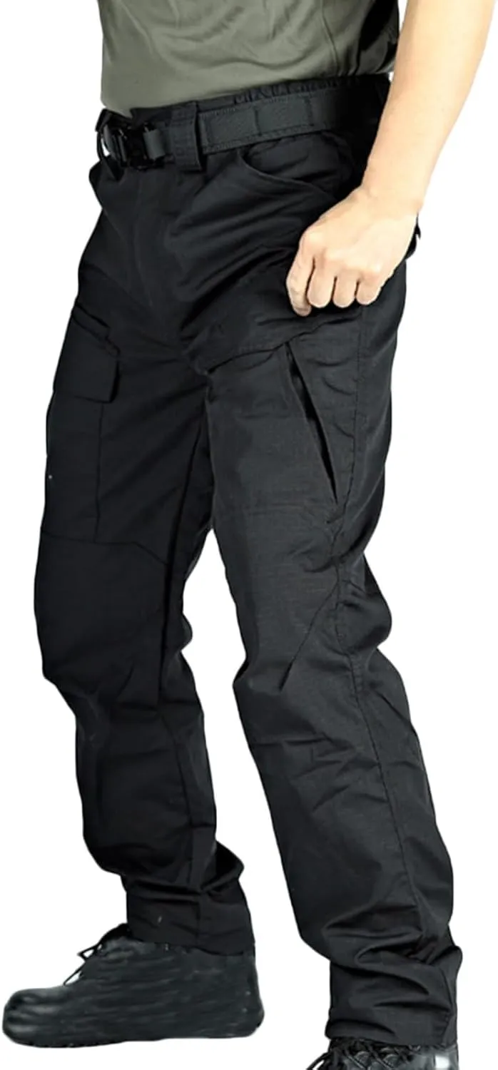 NATHGAM Mens Tactical Waterproof Pants Outdoor Combat Hiking Pants Outdoor Ripstop Durable Hunting Multi-Function Trousers