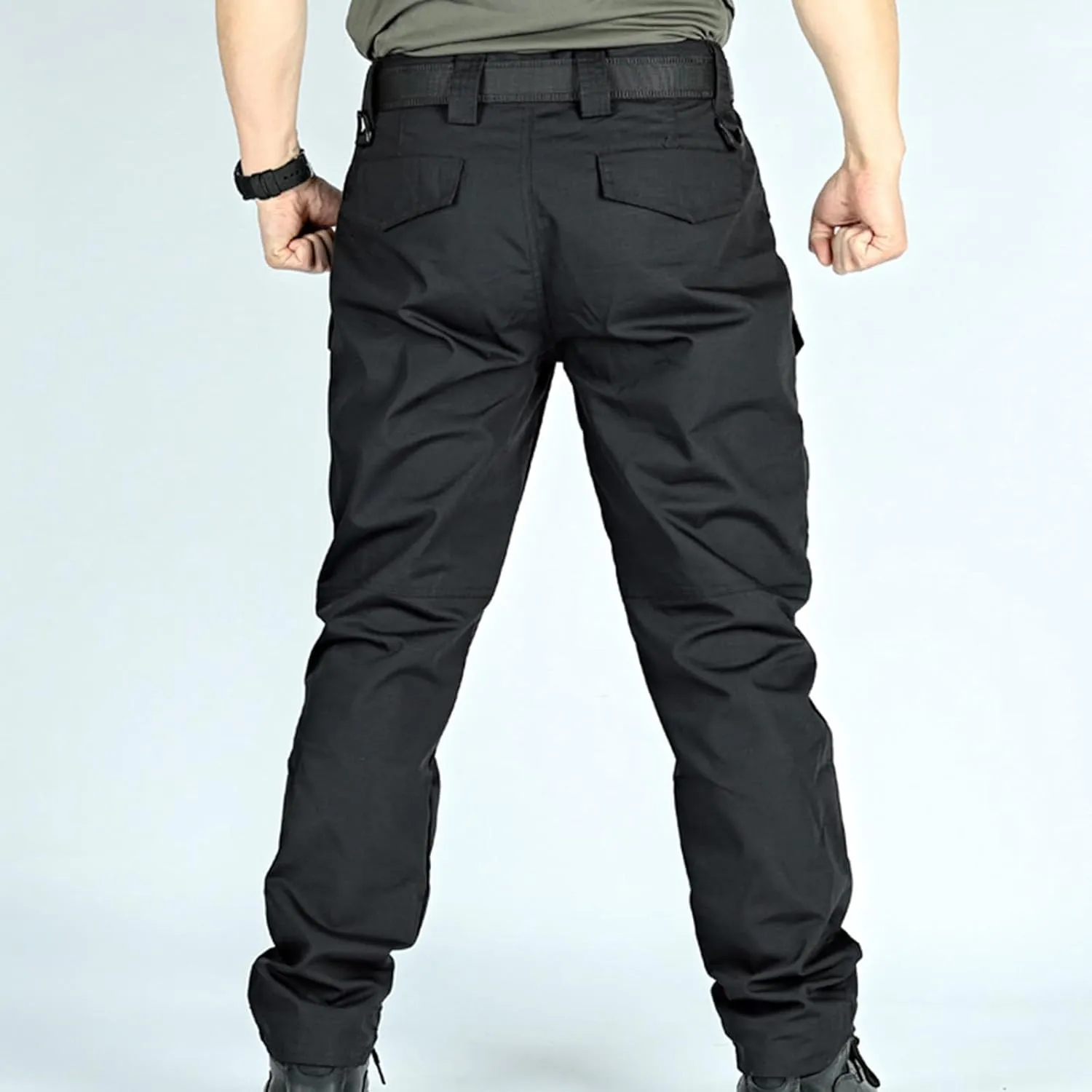 NATHGAM Mens Tactical Waterproof Pants Outdoor Combat Hiking Pants Outdoor Ripstop Durable Hunting Multi-Function Trousers