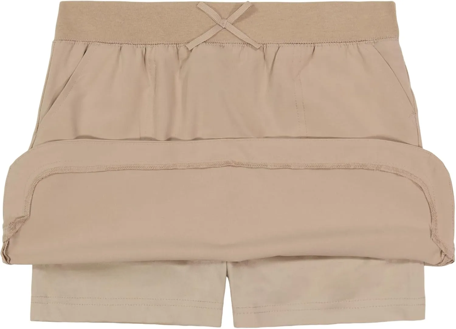 Nautica Girls' School Uniform Pull-on Scooter Skirt with Undershorts, Knit Waistband & Functional Pockets