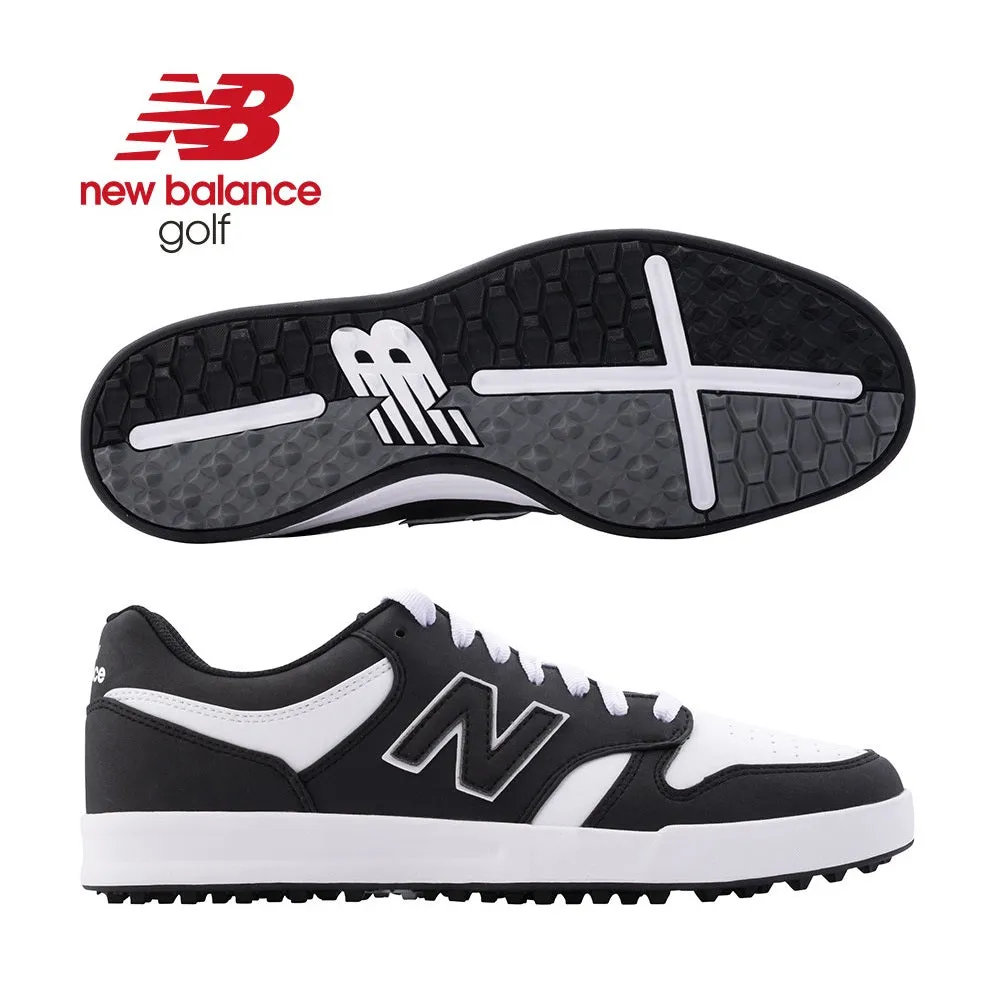 New Balance Mens 480 SL Golf Shoes - Spikeless - Black/White - All Sizes