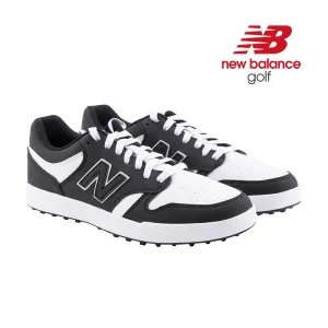 New Balance Mens 480 SL Golf Shoes - Spikeless - Black/White - All Sizes
