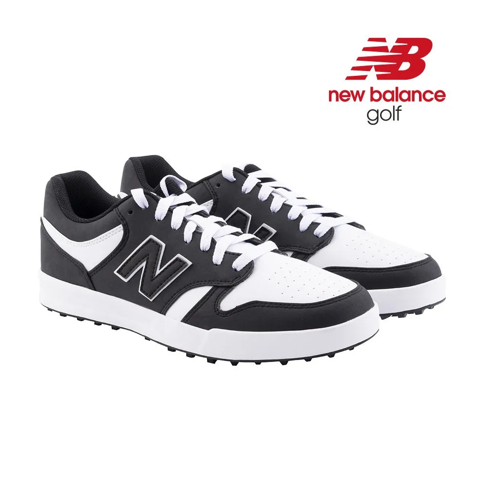 New Balance Mens 480 SL Golf Shoes - Spikeless - Black/White - All Sizes