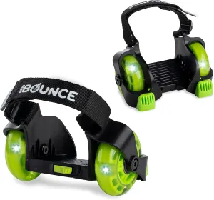 New-Bounce Heel Wheel Skates with Lights - Jet Wheelies for Shoes - Adjustable Roller Heel Skates for Kids - One Size Fits Most